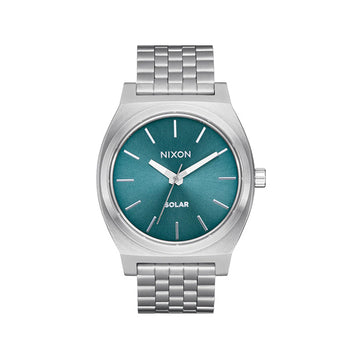 Nixon Time Teller Solar Silver/Dusty Blue Sunray - A1369-5161-00