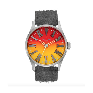 Nixon Sentry Leather Nirvana 'Unplug Fade' Limited Edition Watch - A1418-5274-00