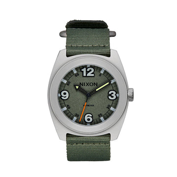 Nixon Clutch 42 Matte Silver & Thyme Watch -  A1447-5350-00