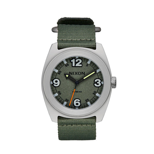 Nixon Clutch 42 Matte Silver & Thyme Watch -  A1447-5350-00