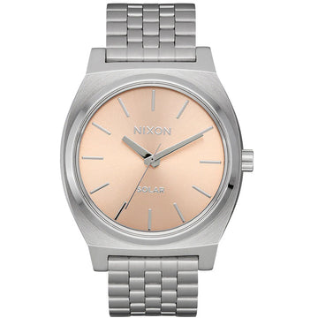 Nixon Time Teller Stainless & Coral Watch - A1369-5332-00